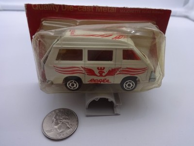 Majorette Mfg France Scale 1/52 White Toyota Lite Ace Eagle Van #216 -in Blister
