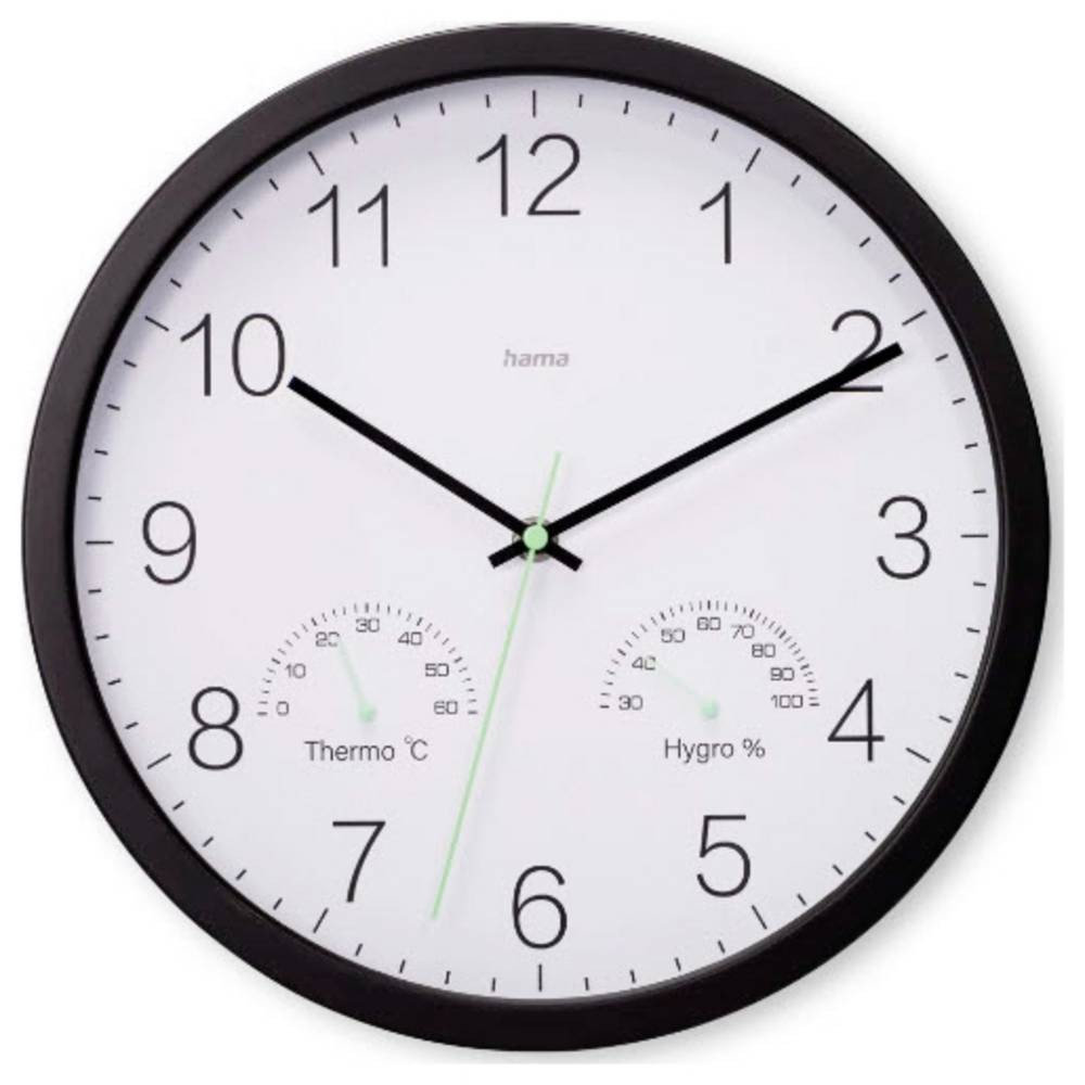 Horloge murale Hama quartz pour lire l'heure facilement au salon