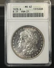 1878 8tf morgan silver dollar Toned Soapbox