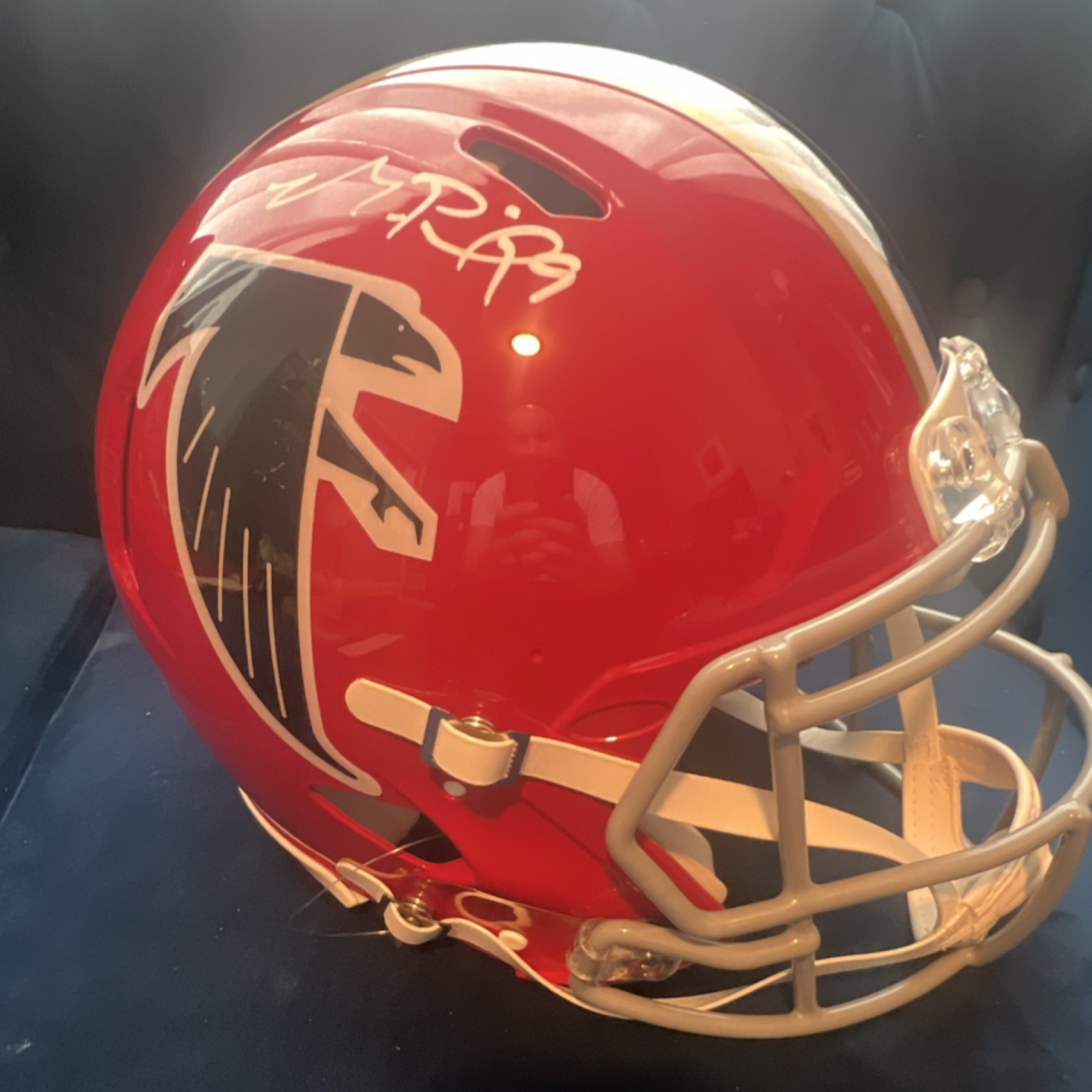 Michael Penix Jr 9 Atlanta Falcons Autographed Signed full size authentic 66-69 helmet 