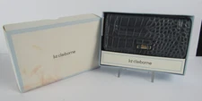 Liz Claiborne Envelope Clutch Womens Wallet Snap Closure Indigo SLRUC165