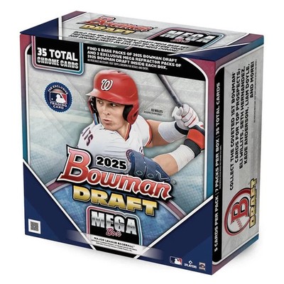   NEW 2025 Bowman Draft Baseball Factory Sealed Mega Box FREE SHIP  