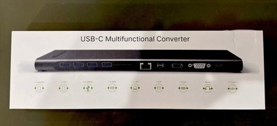 YEMO Updated 12 In 1 Type C Adapter Dock with Ethernet Multifunctional USB 3.0