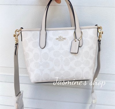 NWT Coach City Mini Tote Bag In Signature Canvas- CW032 | eBay