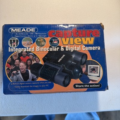 Meade Capture View 8x 22 Integrated Binocular & Digital Camera Open Box Not Used