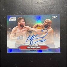 2025 Topps Chrome UFC Michael Bisping Chrome Autograph Insert Card OLA-MB