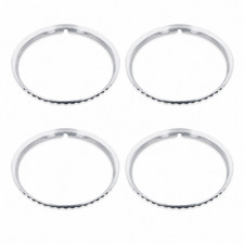 Set4 15 Stainless Steel Ribbed Wheel Beauty Trim Rings