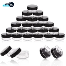 3 Gram Sample Containers with Lids 50 Count Tiny Sample Jars 3ML Makeup 