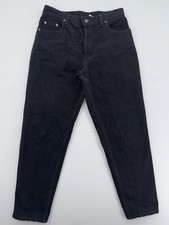 Vintage 1994LEVIS 550 Tapered Relaxed Mom Jeans Teens 13 Short Made In USA Blk