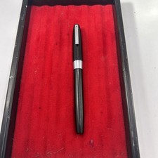 Vintage Sheaffer Imperial 330 Black Fountain Pen, CT, Medium Steel Nib