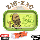 Zig Zag Organic Metal Rolling Tray 11x7 w/ Zig Zag 78mm Cigarette Roller Set