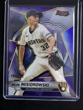 2025 Bowman's Best Jacob Misiorowski Top Prospects Purple Refractor #/250