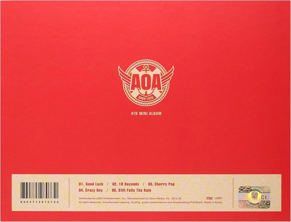 AOA 4th Mini Album-Good Luck Week A Version CD + PHOTOCARD NEW Foto 2 de 2
