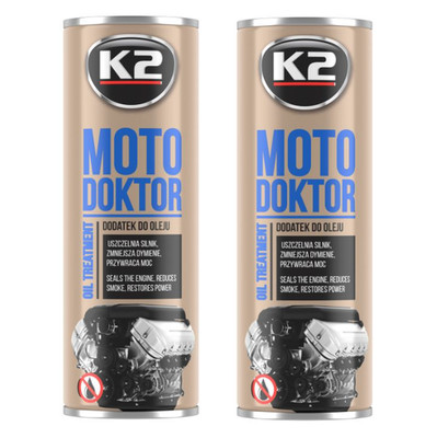 2x Motoröl Additiv Motordichtung für Diesel Benzin LPG CNG -K2 Moto Doktor T345S