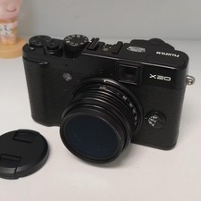 Fujifilm X Series X20 12.0MP Digital Camera 4x Zoom Lens Black W/Battery&SD Card