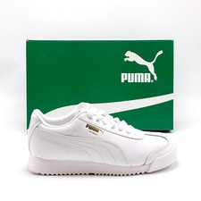 NEW Big Kids Puma Roma 24 Standard Jr PUMA WHITE 399334 03