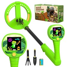 Metal Detector for Kids, Intuitive Color LCD Display, 6.7  Glowing LED Coil, ...