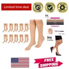 Comfortable Sheer Toe Knee-Highs, 10-Pack of 100% Nylon Women’s Stockings