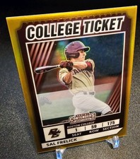 SAL FRELICK - 2022 Elite Extra Edition - GOLD - College Ticket - /10 CORNER DMG