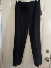 Tommy Hilfiger Women  s Fairfield Trouser Pants Black Size 10 NWT 33  Inseam