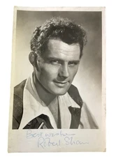 Original ROBERT SHAW Hand Signed 1950’s Autographed Studio Card (Quint in Jaws)