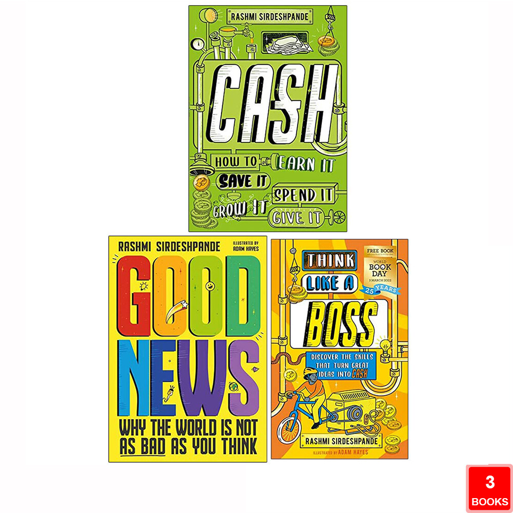Rashmi Sirdeshpande Collection 3 Books Set Cash, Good News, Think Like a Boss