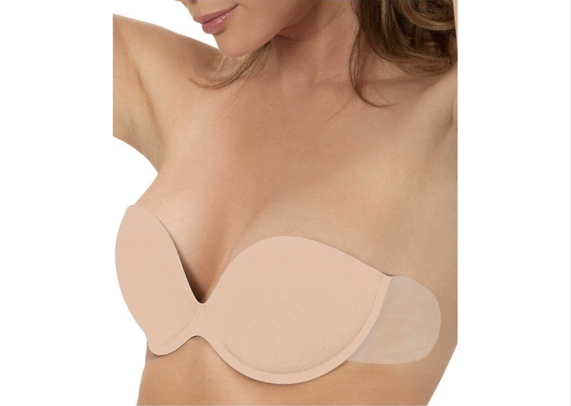 Womens Bra Size C Fashion Forms Nude Adhesive Go Bare Backless Strapless