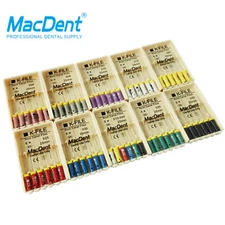 6Pcs 21/25/31mm Dental K-FILE Endodontic Endo Root Canal K Files SSt Hand Use