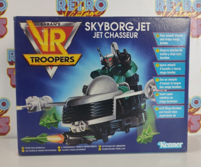 Saban's Vr Troopers Skyborg Jet Kenner Spaceship Nave Jet Chasseur 1994 New