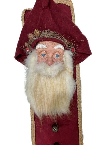 "Campanas colgantes cara de Papá Noel Navidad de colección decoración navideña 27"" x 10""" - Imagen 2 de 4
