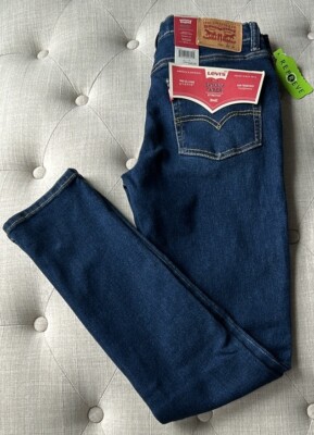 Levi's Dark Blue Denim Boy s Skinny Tapper Jeans Sz 28x30 16 Reg