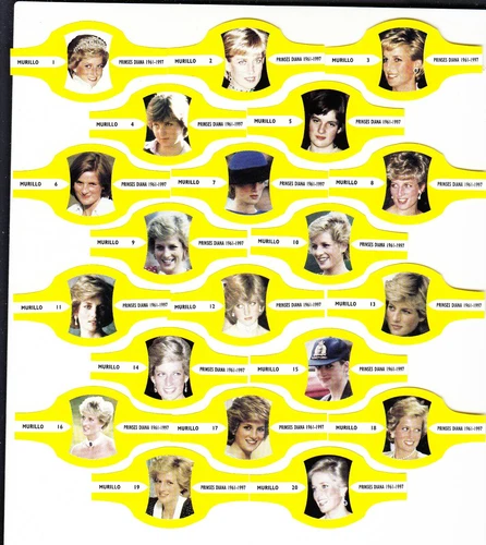 Royalty : Princess Diana : attractive European cigar band set