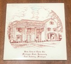 Beta Zeta of Theta Chi Chapter House Michigan State Ceramic Plate Vintage — photo 1