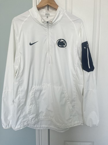 Penn State Nittany Lions Nike Performance Jacke 1/4 Reißverschluss Herren Large weiß