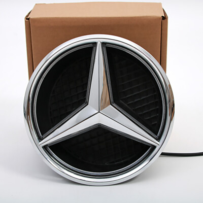 Front Grille Badge Fit for Mercedes Benz 2015-18 W205 C250 C350 C400 LED Emblem
