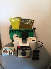 Vintage Polaroid Land Camera Swinger Model 20 with Original Box Untested As Is