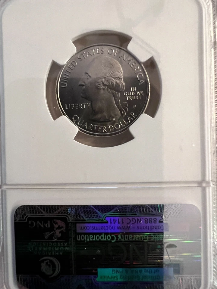 2010 P  SMS 25cents NGC-MS-68  MOUNT HOOD N.F.  - Image 2 of 4