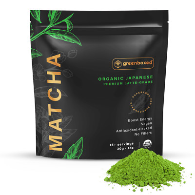  100% Pure USDA Organic Matcha Green Tea Powder Japanese Premium Grade 1 oz.  