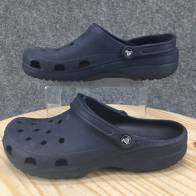 Crocs Shoes Mens 12 Mule Clogs Blue Perforated Closed Toe  display picture 1