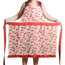Aprons for Women Girls Plus Size Adjustable Kitchen Cooking Apron with 2 Pock...