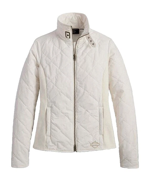 Blanco Harley-Davidson abrigos, chaquetas y chalecos para Mujeres