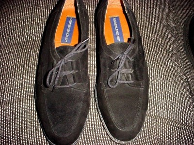 Giorgio Brutini Black Suede Oxfords Giorgio Brutini Suede Leather Black Dress | Mercari main image 3