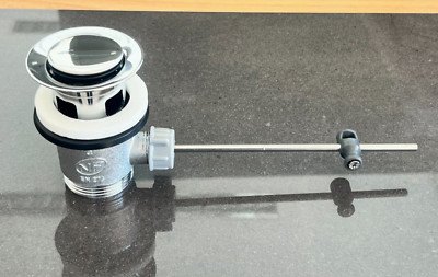 Zugstangen Ablaufgarnitur Excenter chrom passend f.Hansgrohe Waschtischmischer.