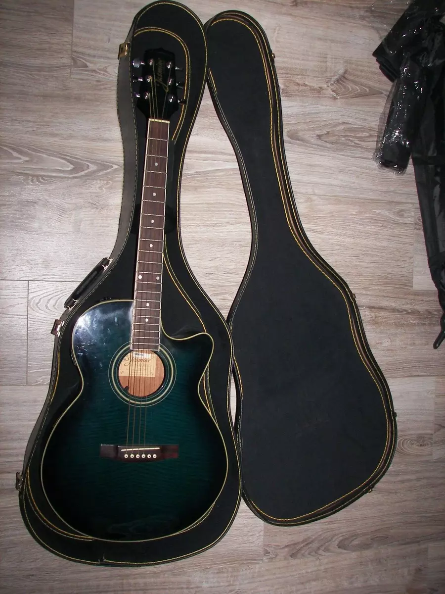 Jasmine Takamine Acoustic Electric Guitar TS90C Green 6 String W