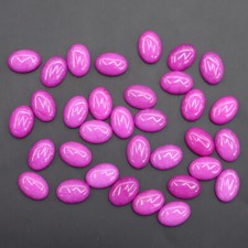 100pcs Natural Rose Red Stone 10x14mm Oval Cab Cabochon for DIY Jewelry Making