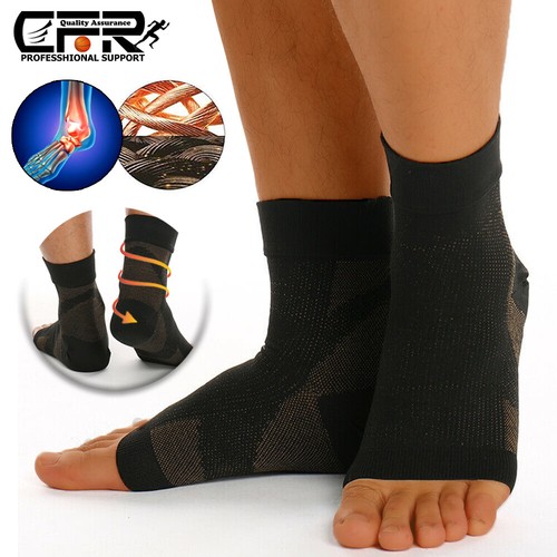 Compression Socks Sleeve Ankle Arch Support Plantar Fasciitis Heel Foot Pain US - Picture 16 of 16