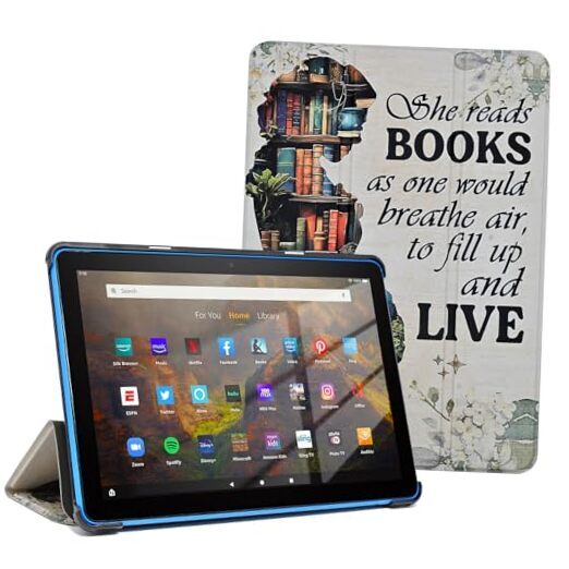 Case for Amazon Kindle Fire HD 8 & 8 Plus Tablet (10th 12th Book Reading Lover