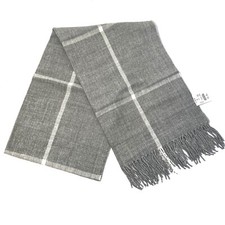 NEW J. Crew Classic Plaid Scarf 77.5  Heather Dusk H2853