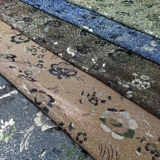 Floral Shimmer Moonlight Stretch Glitter Nylon Backdrop Fabric 58"  Sold by Met