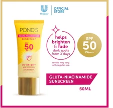 Pond's UV Sunscreen UV Bright with Gluta-Niacinamide for a Spot-less Glow 50ml